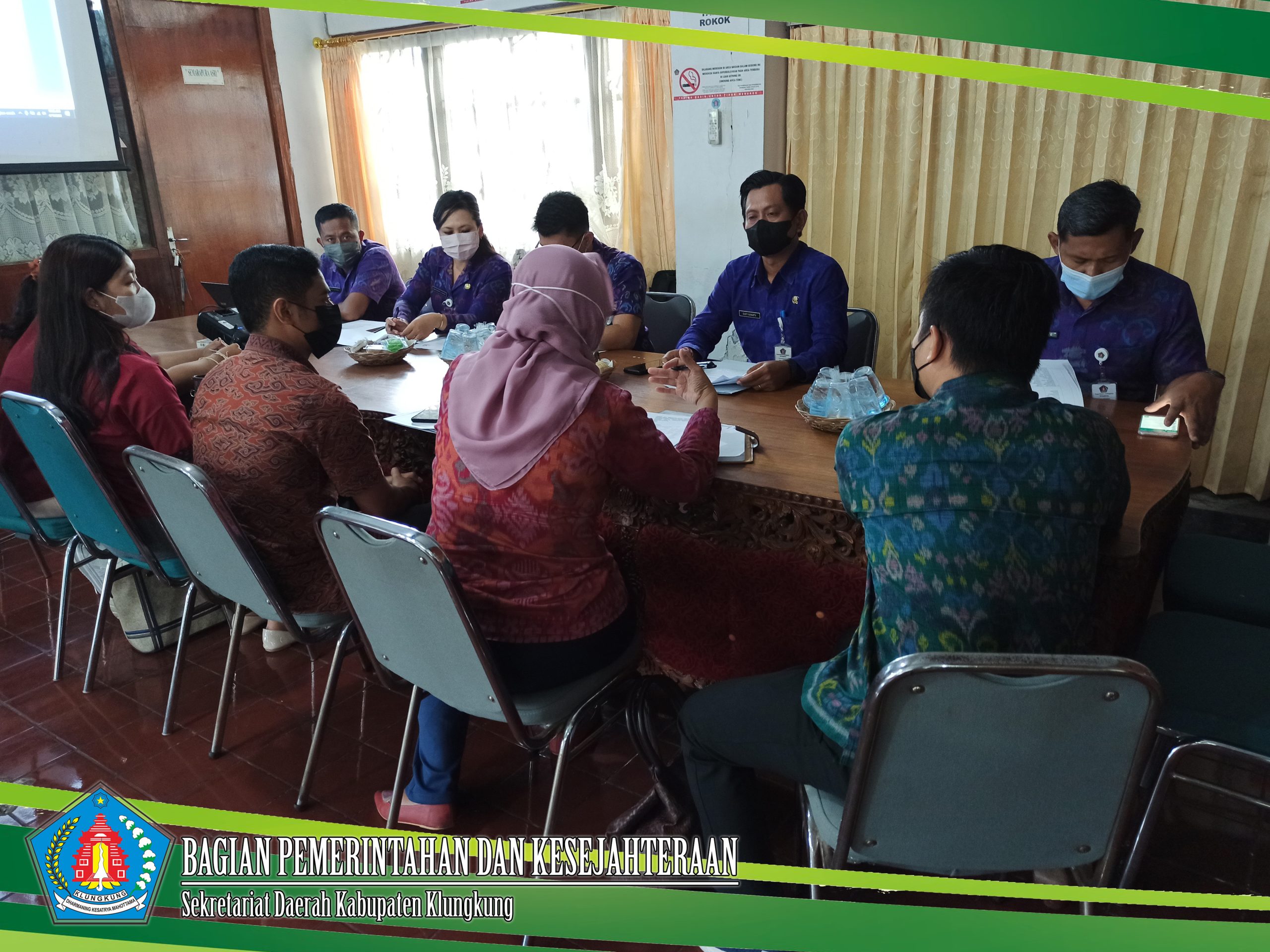 Rapat pembahasan Rencana Kerja Tindak Lanjut dari Nota Kesepakataan antara Ombudsman RI dengan Pemerintah Kabupaten Klungkung