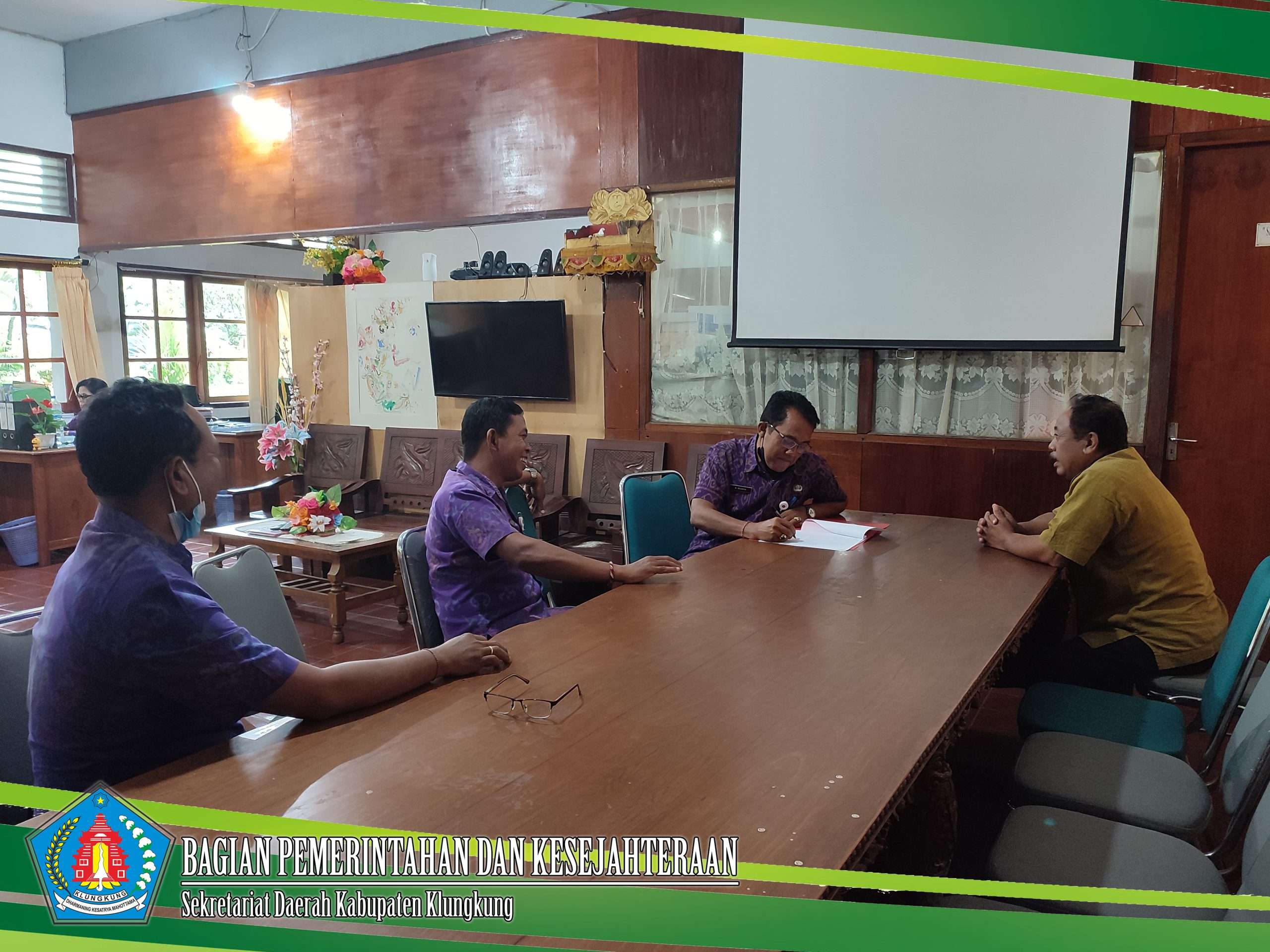 Monitoring dan Evaluasi Kearsipan dari Dinas Kearsipan dan Perpustakaan Kabupaten Klungkung