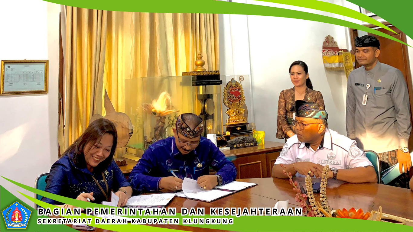 Penandatanganan Nota Kesepakatan Antara Pengadilan Tinggi Negeri Semarapura dengan Pemerintah Kabupaten Klungkung